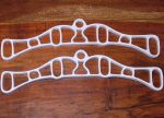 A Pair of Victorian Clothes Airer / Maid AGA Rack Ends White Cast Iron